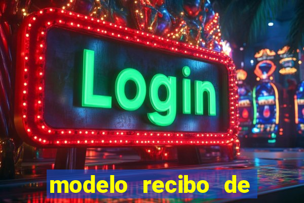 modelo recibo de pagamento autonomo